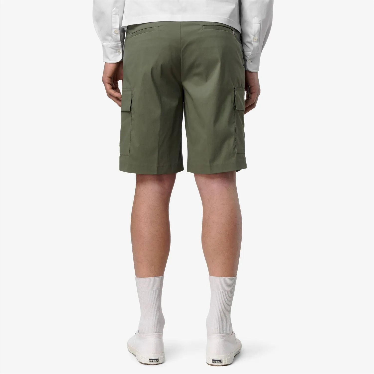 K-Way Serje Twill Tech pantaloni scurti verde cargo