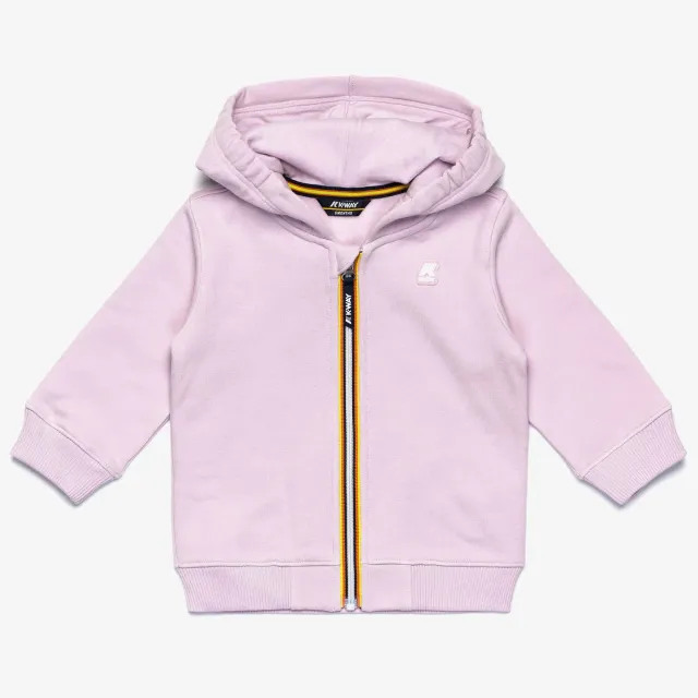 K-Way Anthonielle geaca fleece cu gluga roz bebelusi