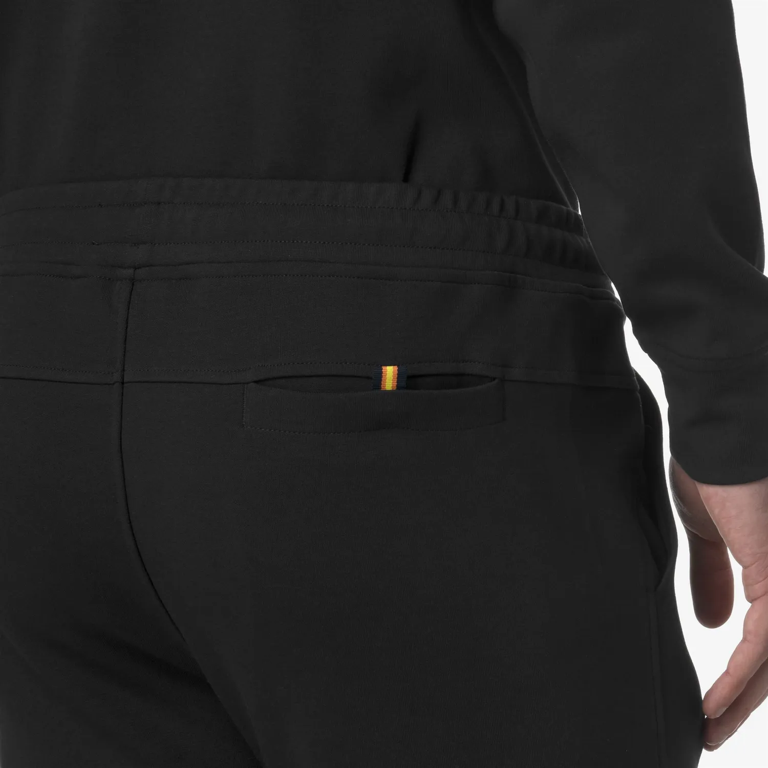 K-Way Iton Interlock pantaloni negri Black Pure