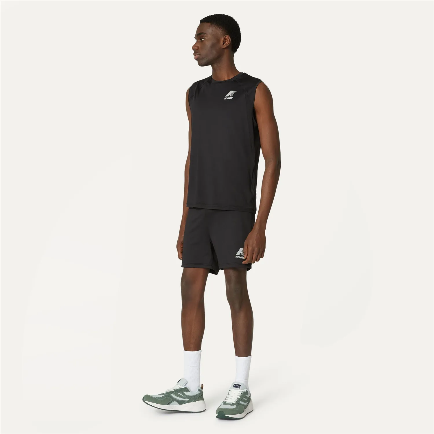 K-Way Tyler short sport barbati negru stretch