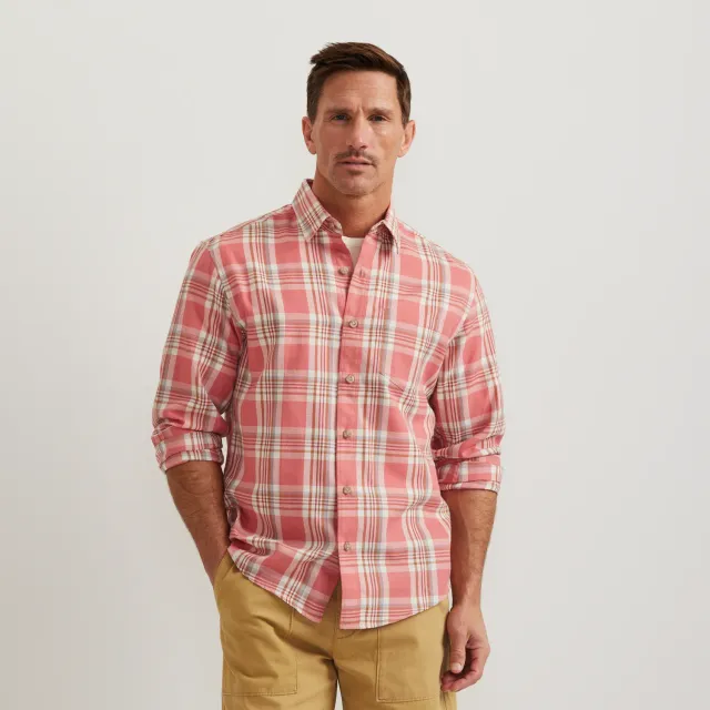 Eddie Bauer Tidelands cămașă mânecă lungă Blue Fog bumbac