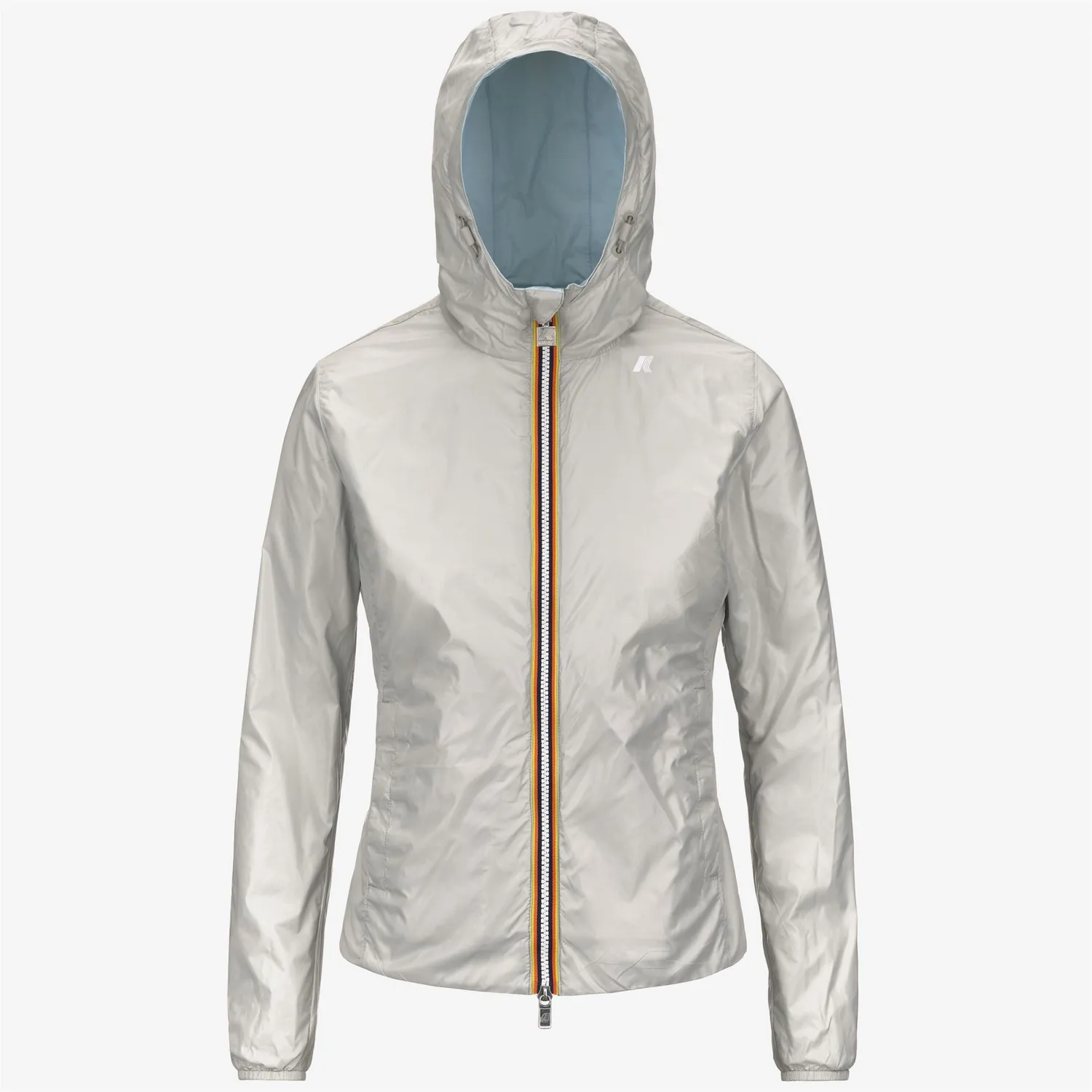 K-Way Lily Plus.2 Double geaca scurta reversibila bej-bleu