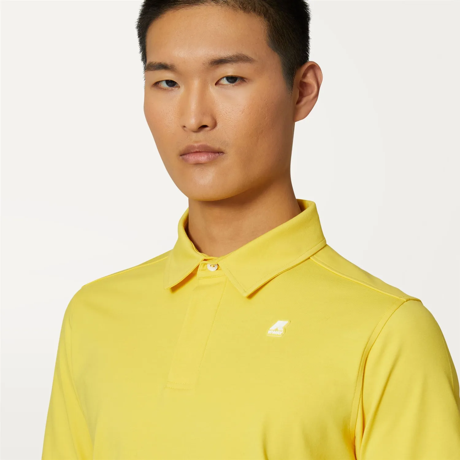 K-Way Vincelle polo bărbați galben Sunstruck elastic