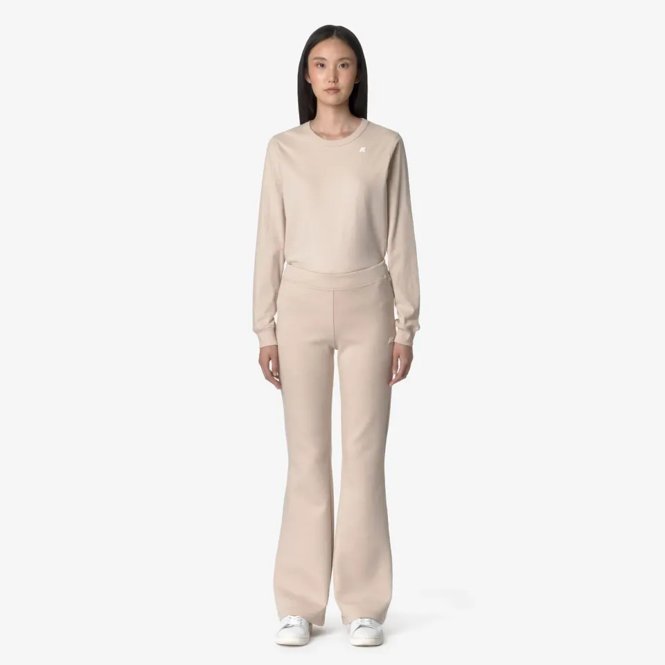K-Way Jenny pantaloni sport damă roz Pink Tint evazați