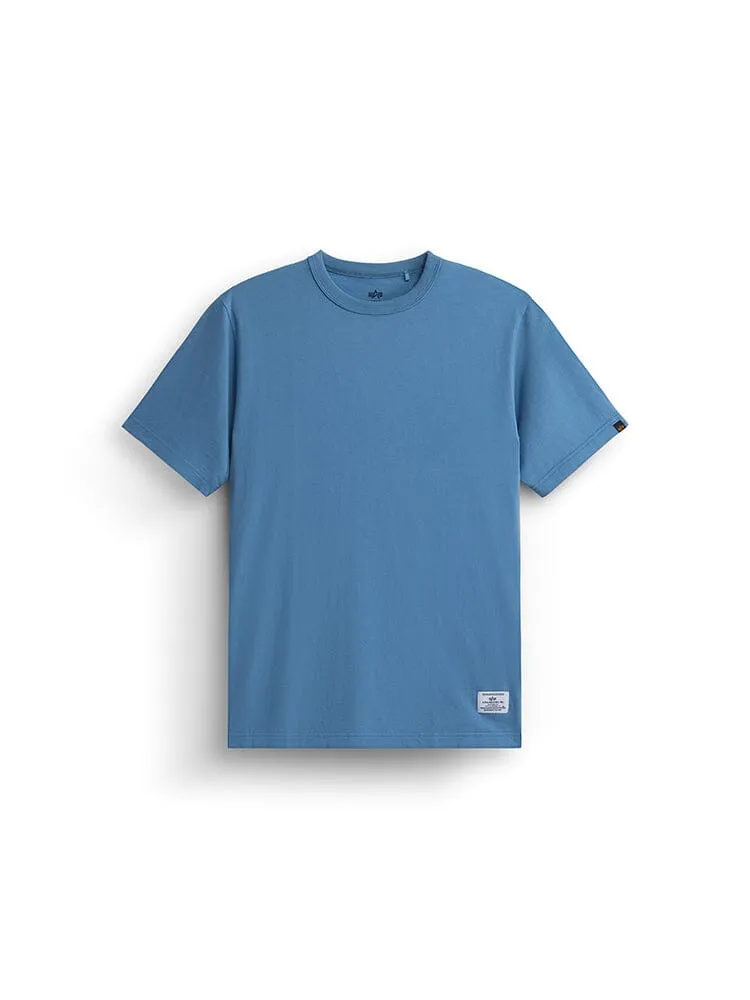 Alpha Industries News Patch tricou albastru bumbac