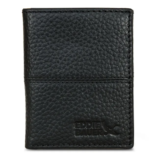 Eddie Bauer Extra Capacity Rugged portofel negru piele RFID