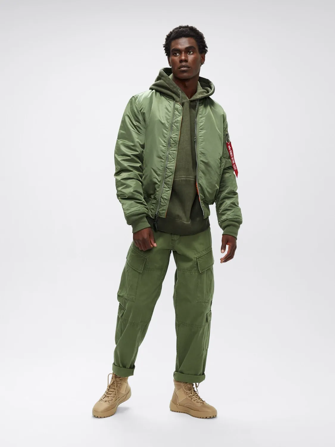 Alpha Industries MA-1 Slim Fit geacă bomber neagră reversibilă