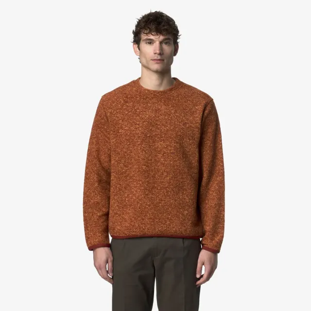 K-Way Gaillon Wool Blend pulover portocaliu lână