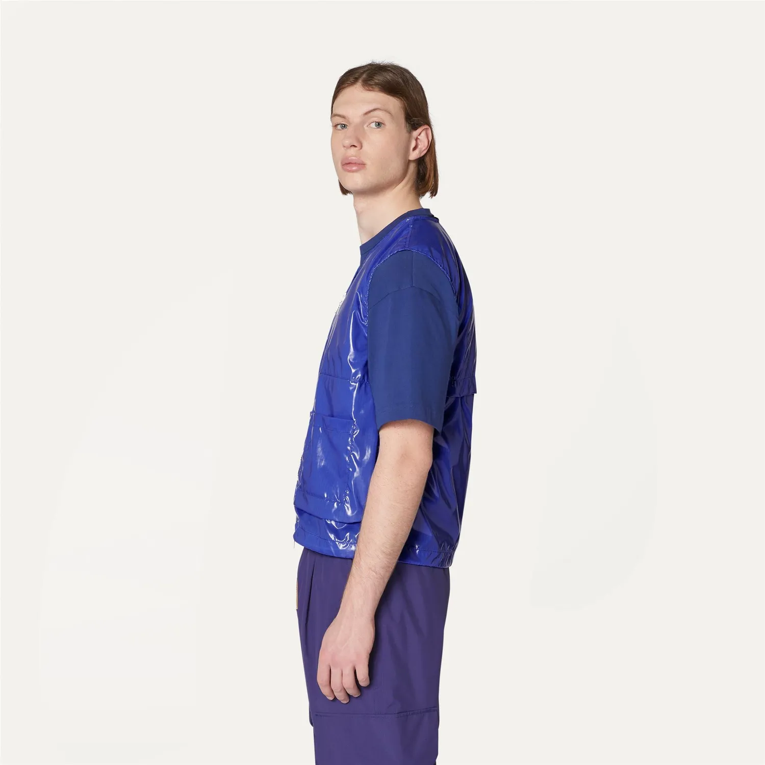 K-Way Barnel Light Glass Ripstop vestă unisex Blue Royal
