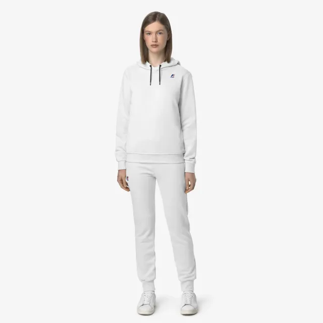 K-Way Bishop Poly Cotton pantaloni sport albi