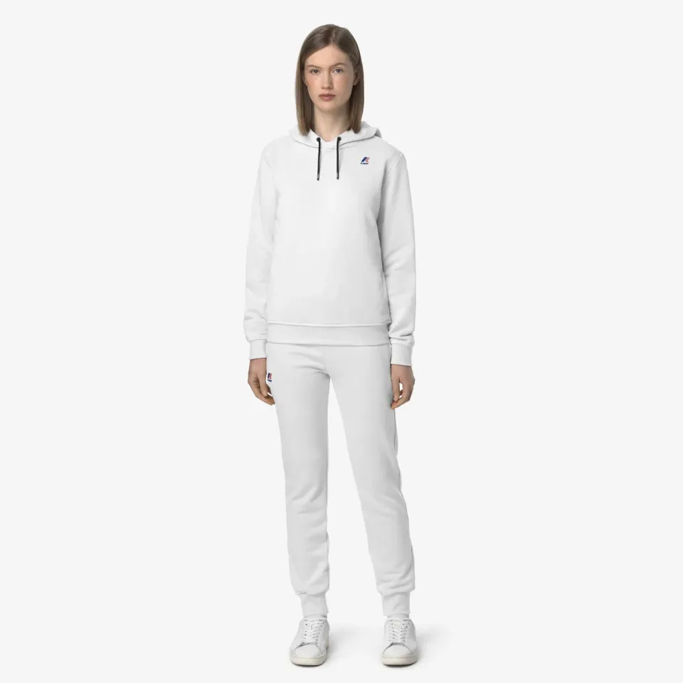 K-Way Bishop Poly Cotton pantaloni sport albi