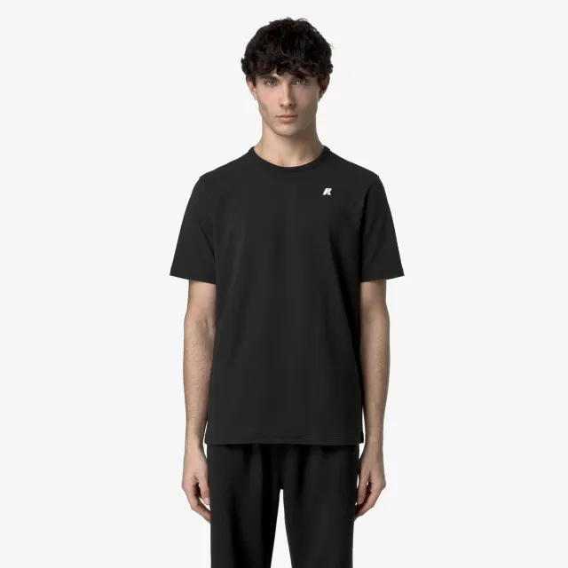 K-Way Adame Light Stretch Jersey tricou barbati negru slim
