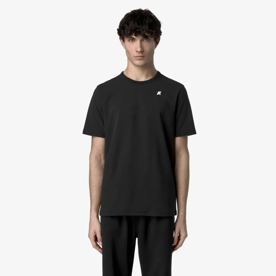 K-Way Adame Light Stretch Jersey tricou barbati negru slim