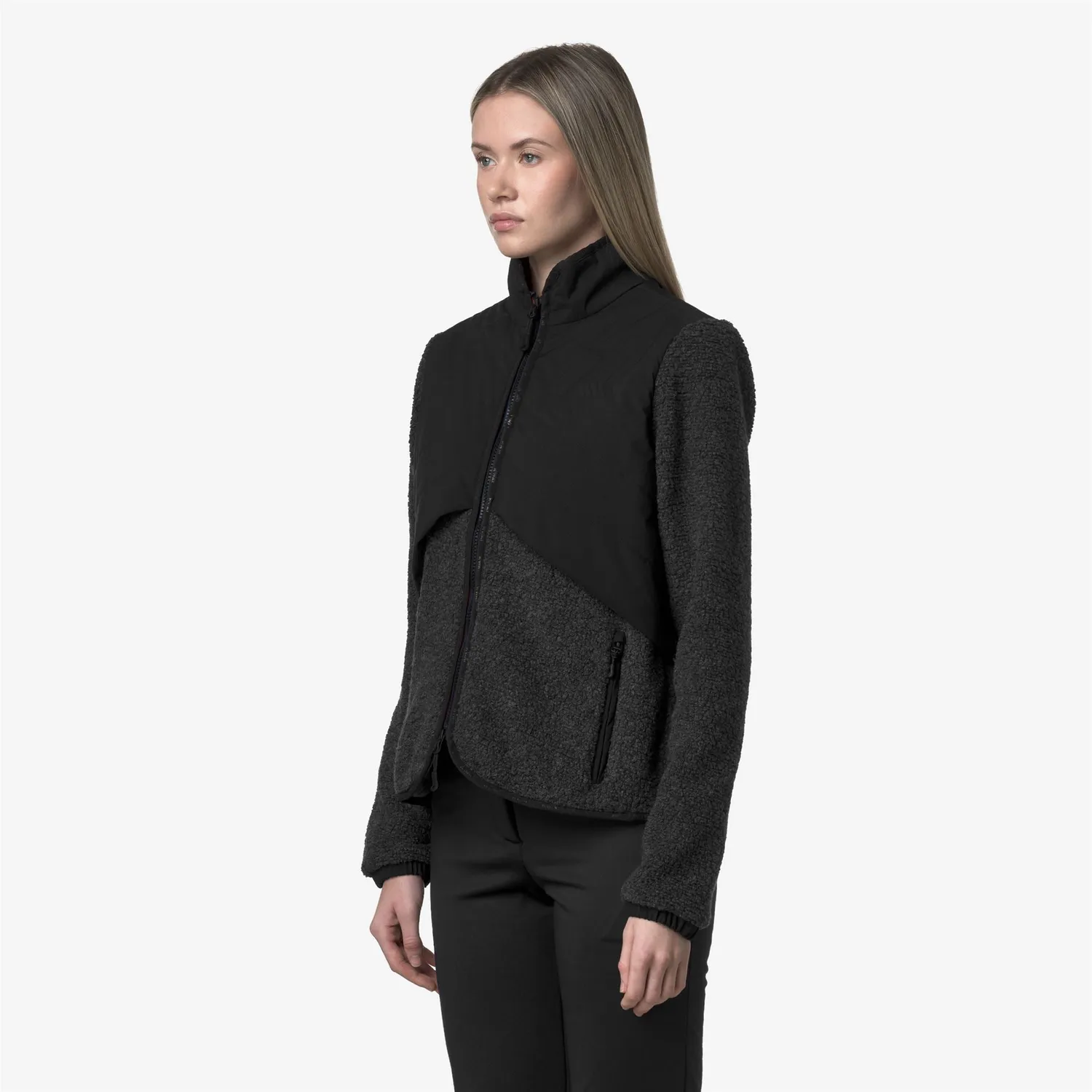 K-Way Luberon W Polar geaca dama negru calduroasa
