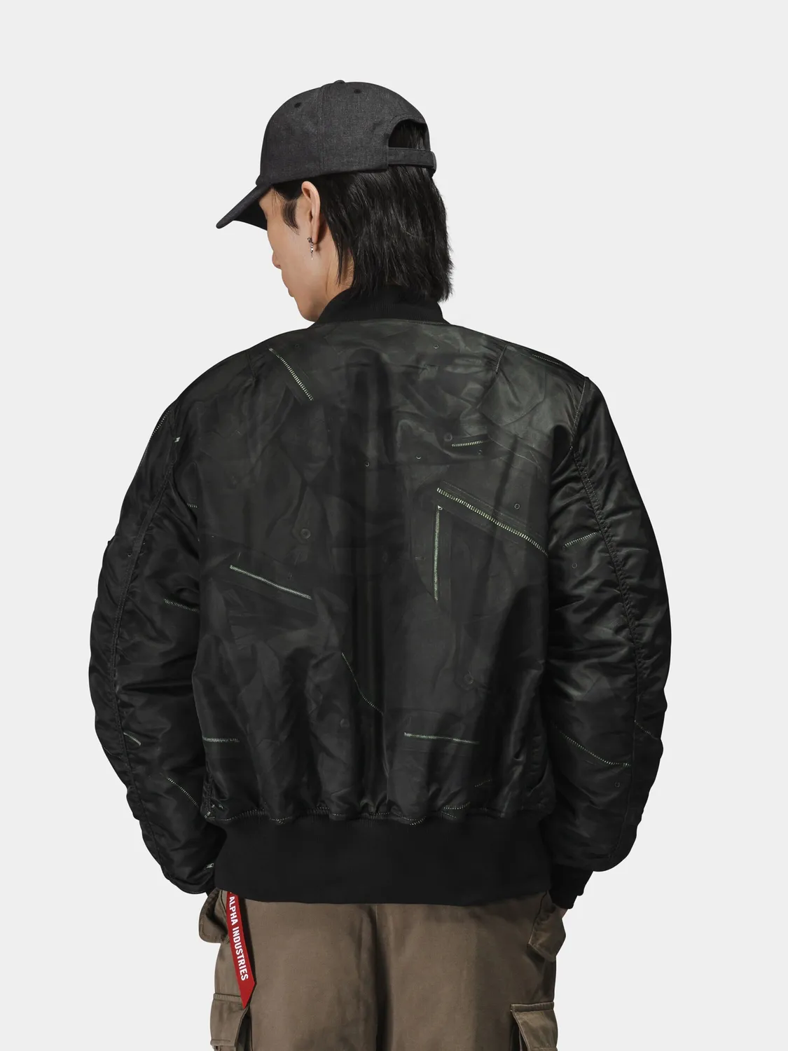 Alpha Industries MA-1 Zipper Print geaca bomber M-65
