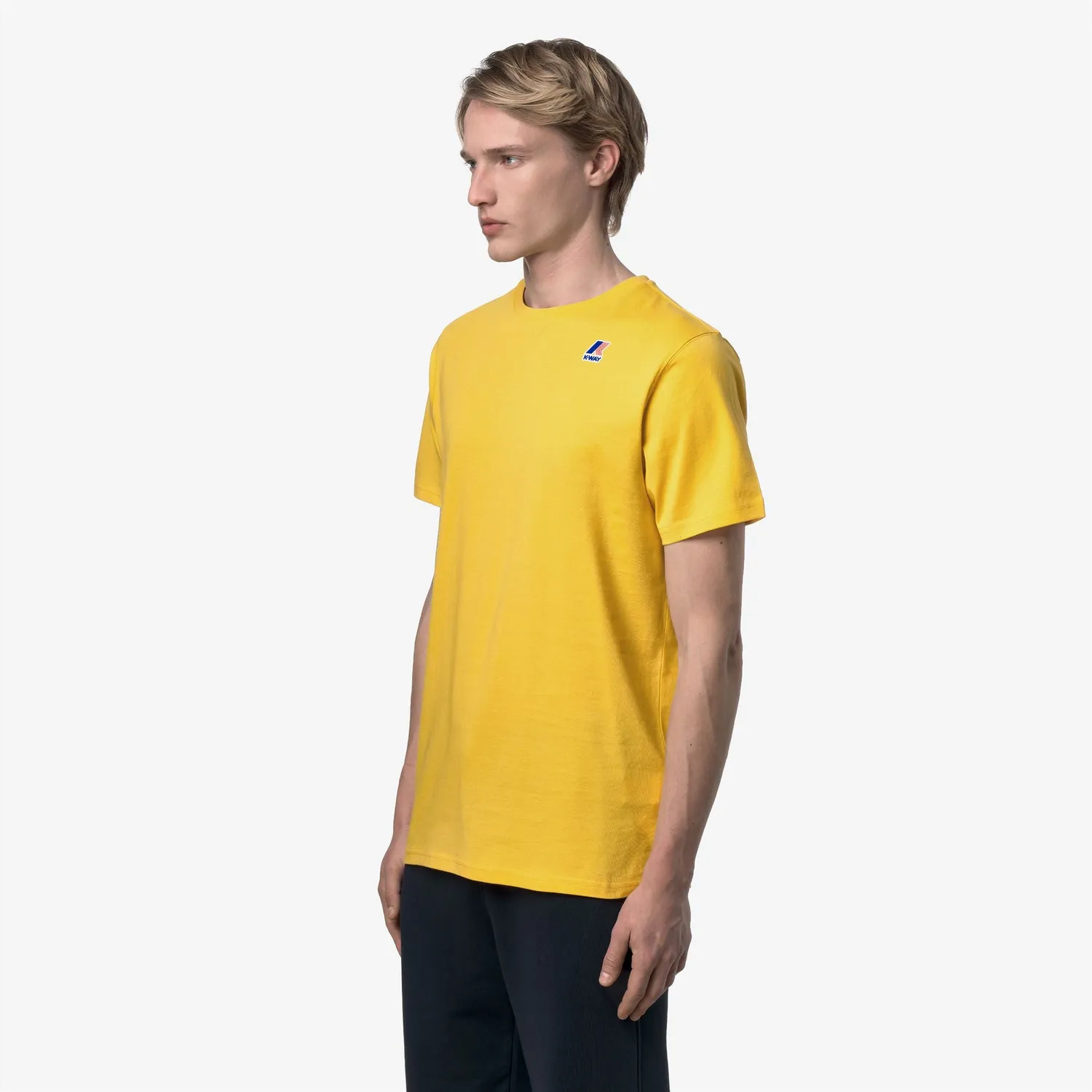 K-Way Le Vrai Leonide tricou galben unisex bumbac