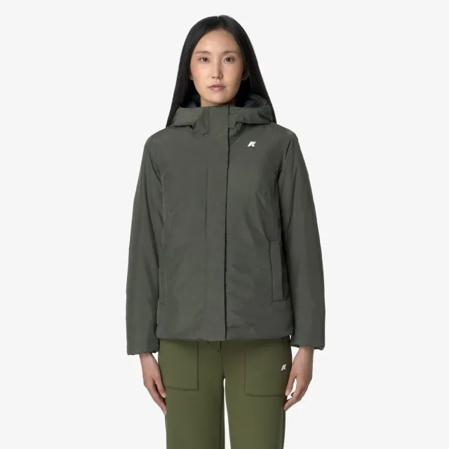K-Way Lil Soft Touch Marmotta geaca dama verde calduroasa
