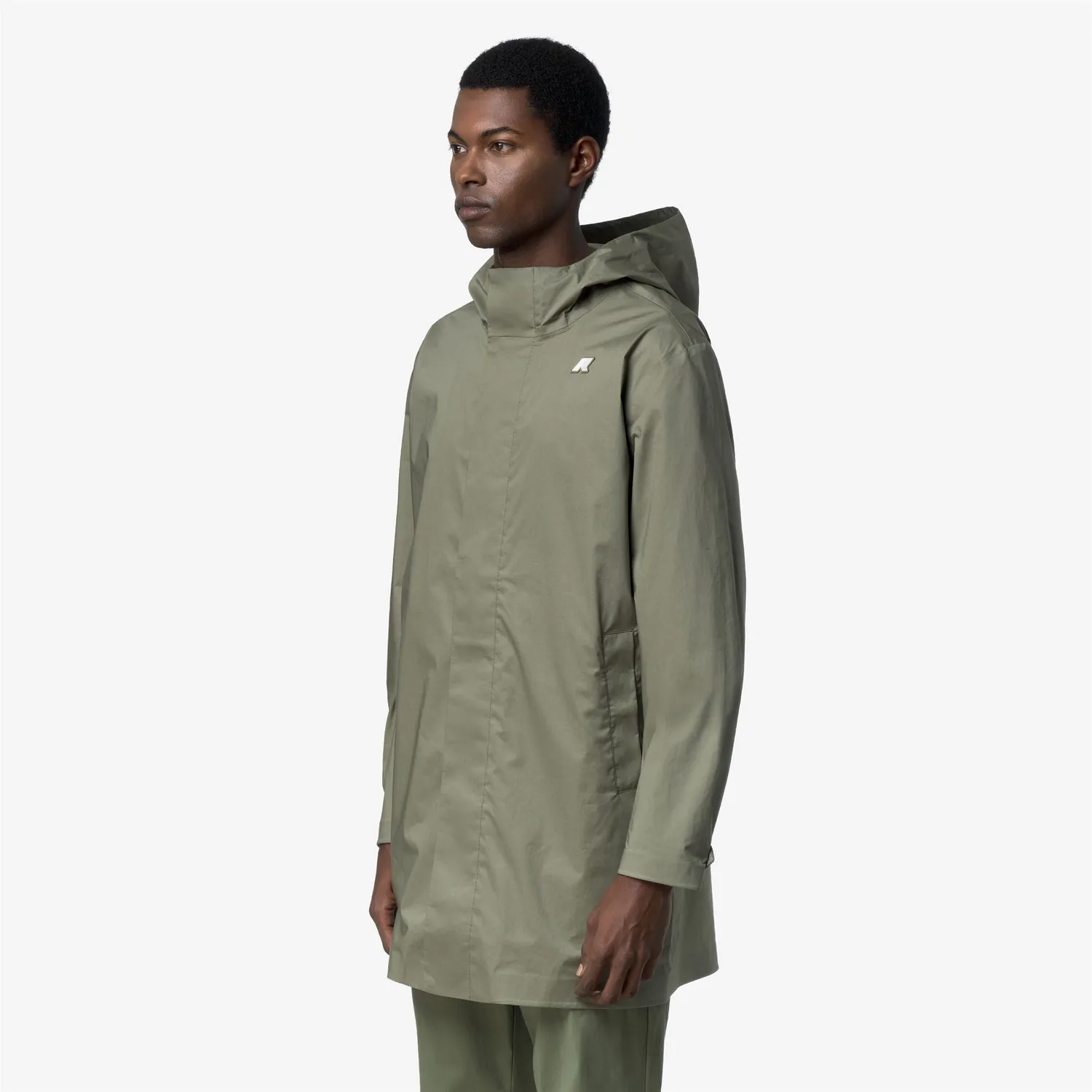 K-Way Tommy Cotton 3Layers geaca barbati verde 3/4