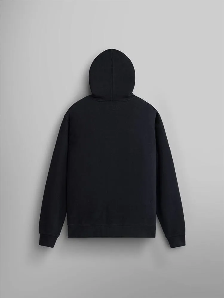 Alpha Industries Alpha Badge hanorac negru bumbac