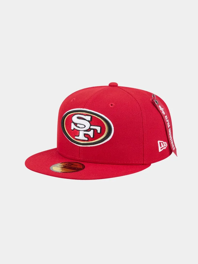 Alpha Industries 59Fifty 49ers sapca visiniu fitted