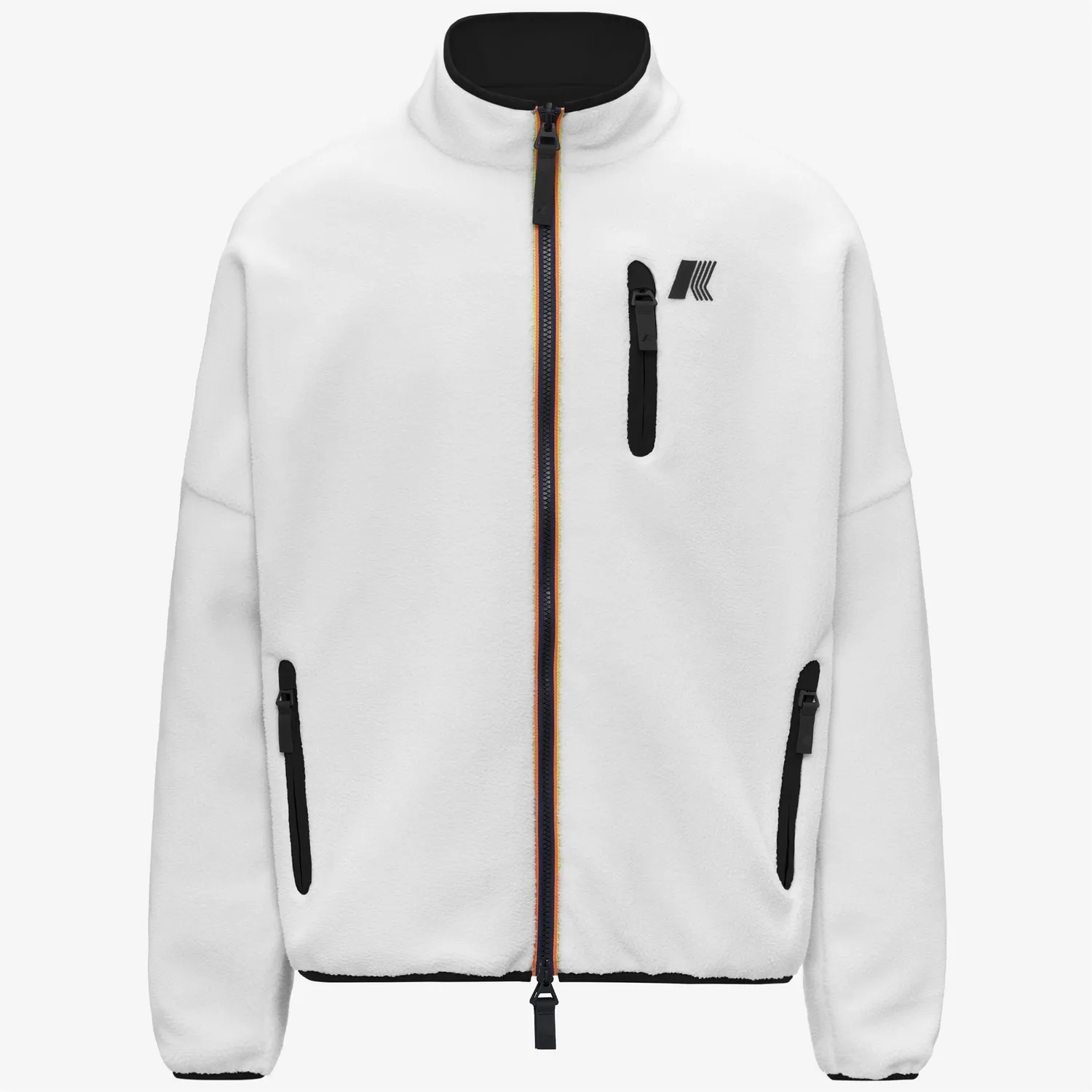 K-Way Bessanne Sherpa geaca alba reversibila