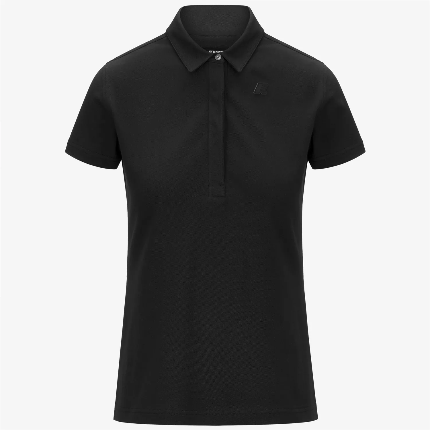 K-Way Amedea Pique Slim polo dama negru bumbac