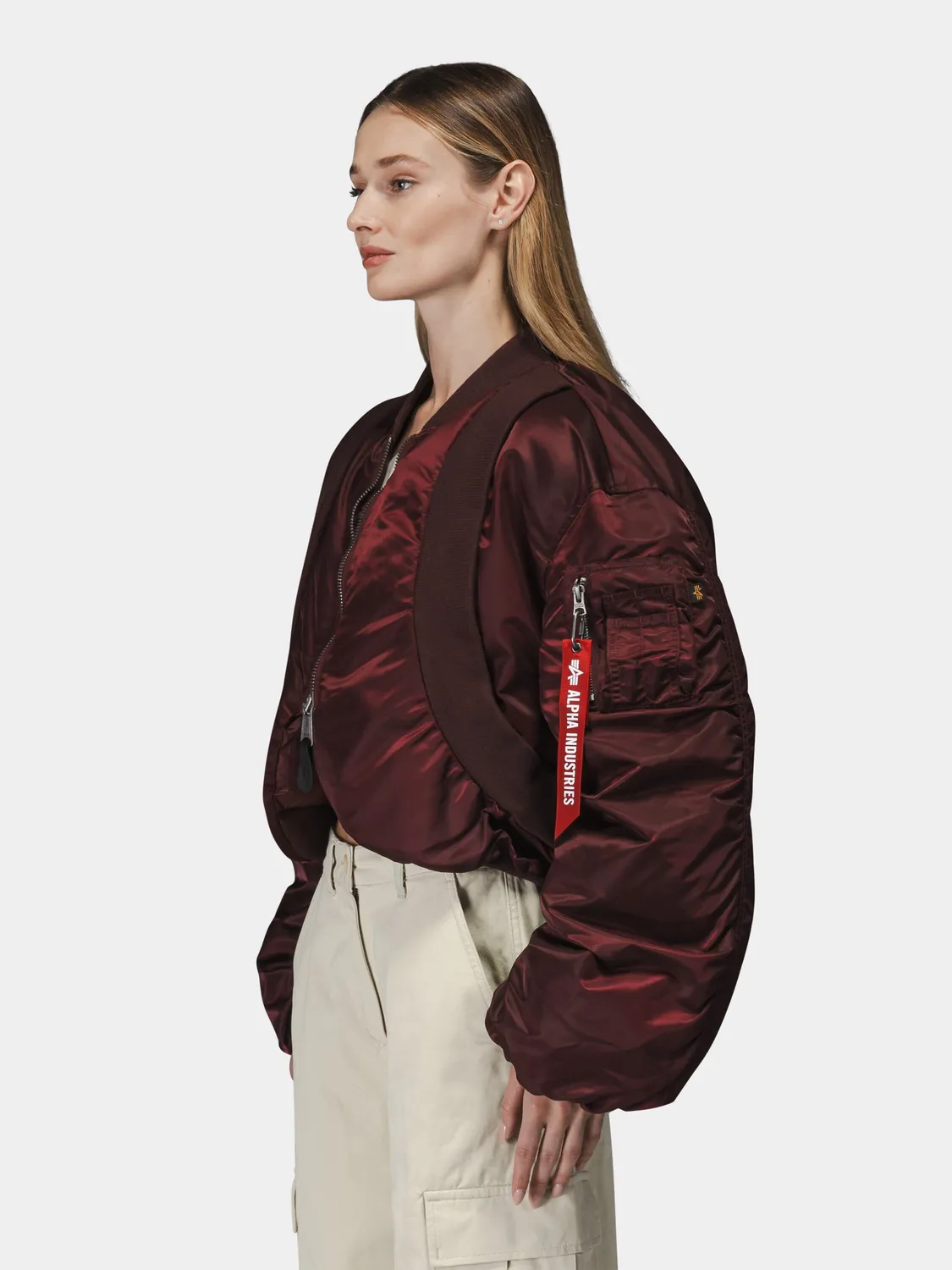Alpha Industries MA-1 Knit Rib geaca dama neagra calduroasa