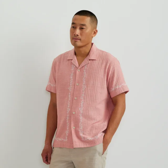 Eddie Bauer Short Sleeve Cotton Shirt camasa barbati Dusty Rose