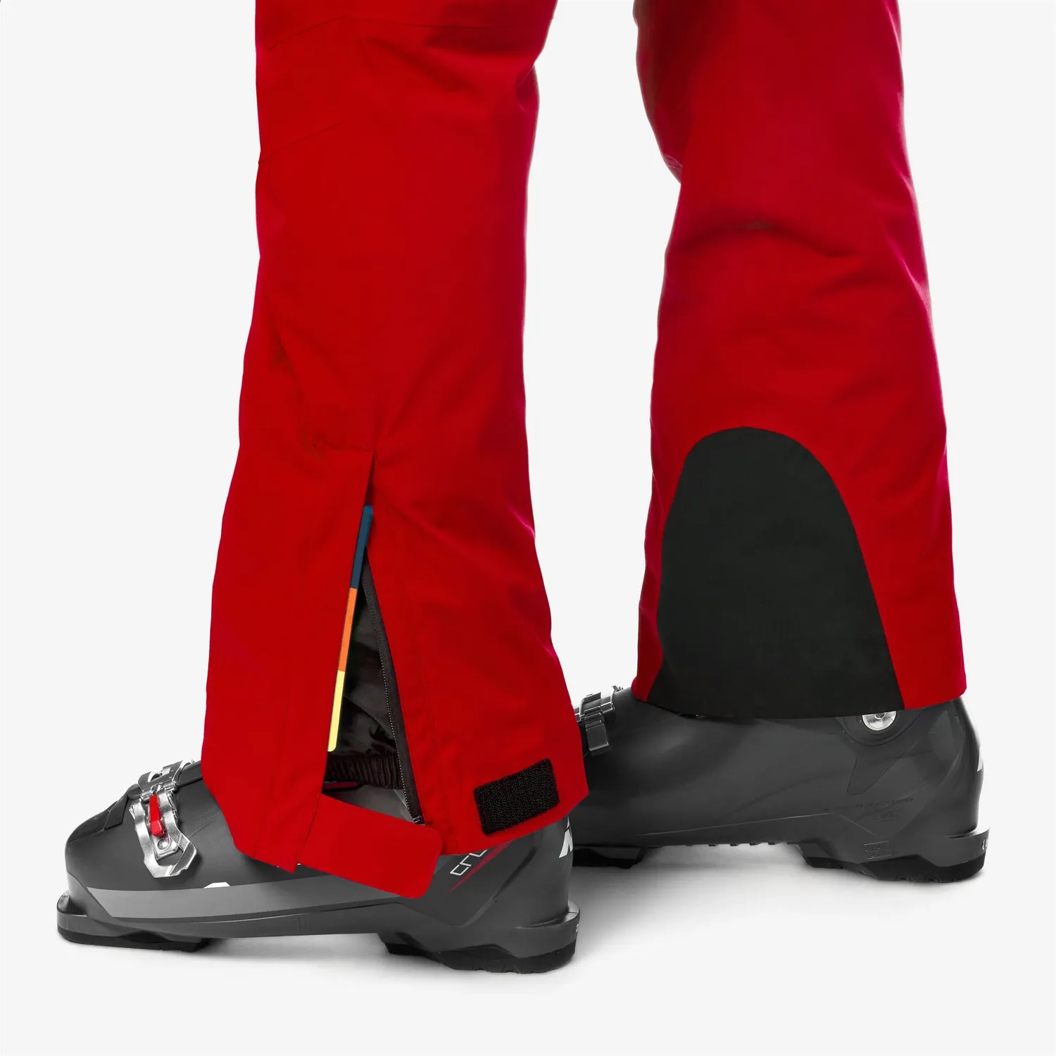 K-Way Avrieux Micro Twill 2 Layers pantaloni schi rosii