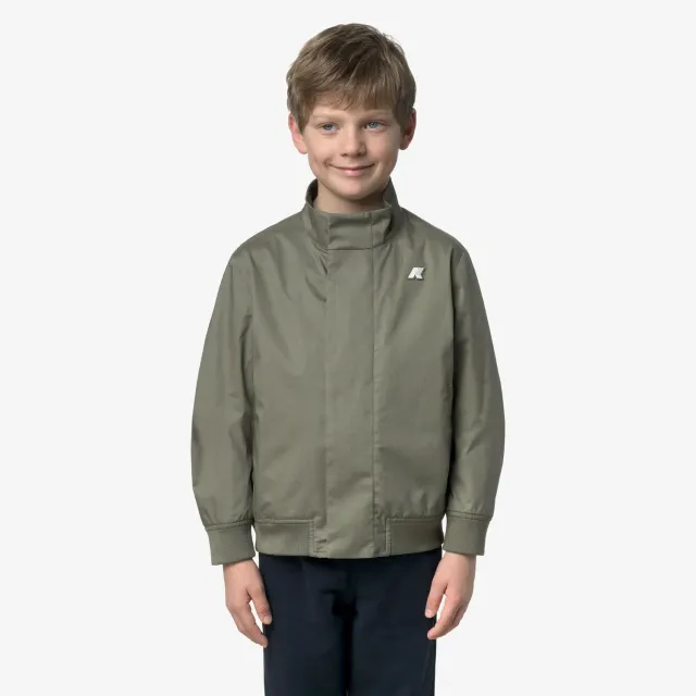 K-Way Arsene Cotton 3Layers geaca baieti verde lichen impermeabila