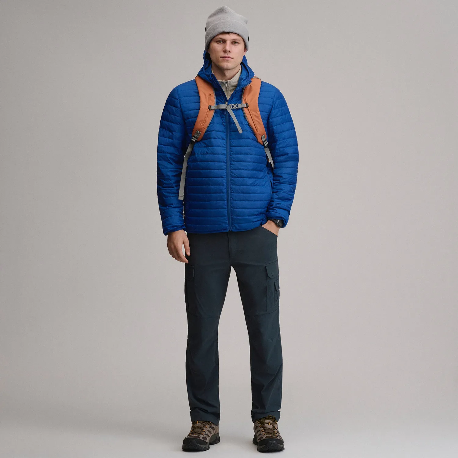 Eddie Bauer Microlight Hooded geaca puf Picante calduroasa