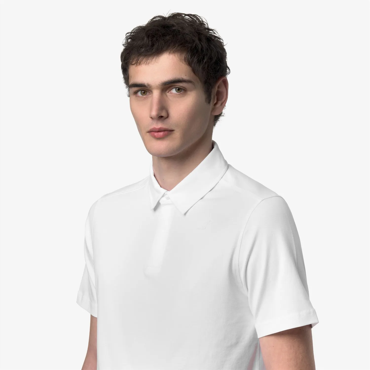 K-Way Viggo Lt Stretch Jersey polo alb slim
