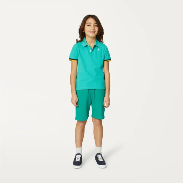 K-Way P. Vincent tricou polo baieti verde marin bumbac