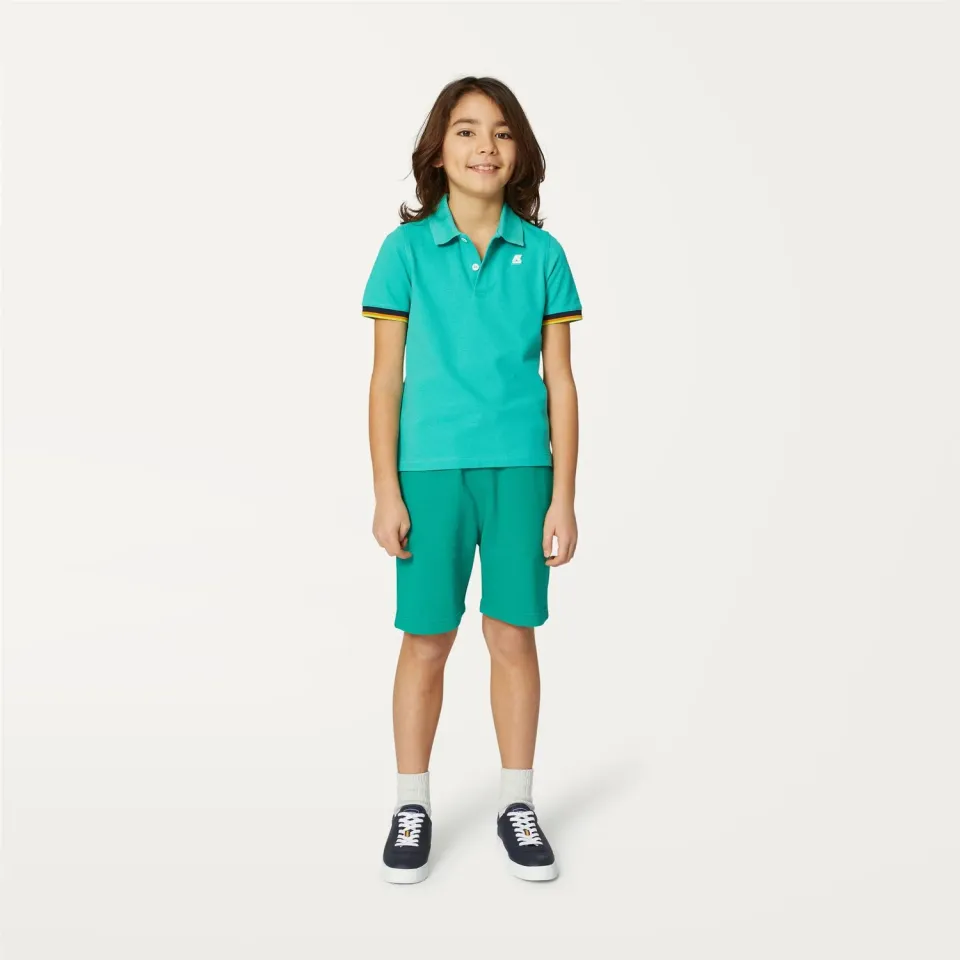 K-Way P. Vincent tricou polo baieti verde marin bumbac