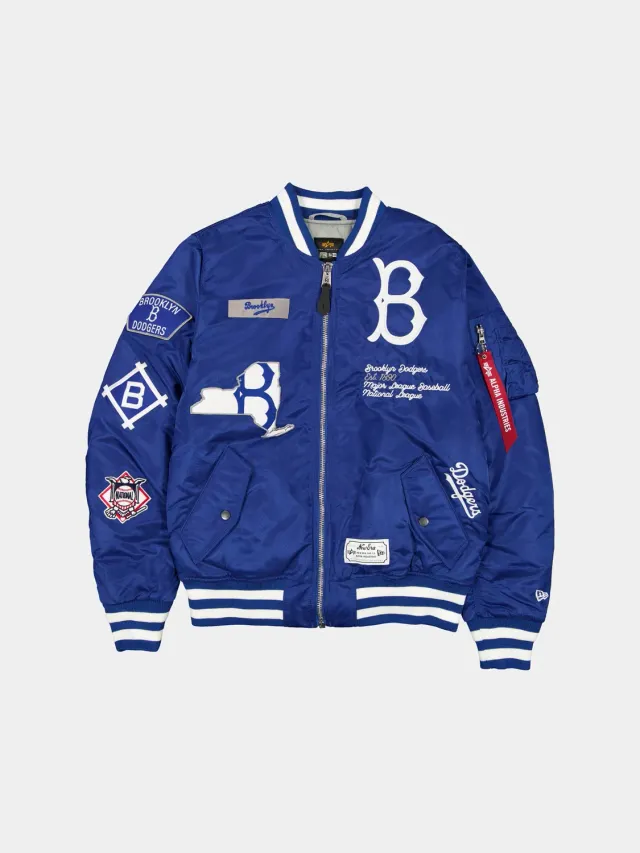 Alpha Industries MA-1 geaca bomber albastra Dodgers
