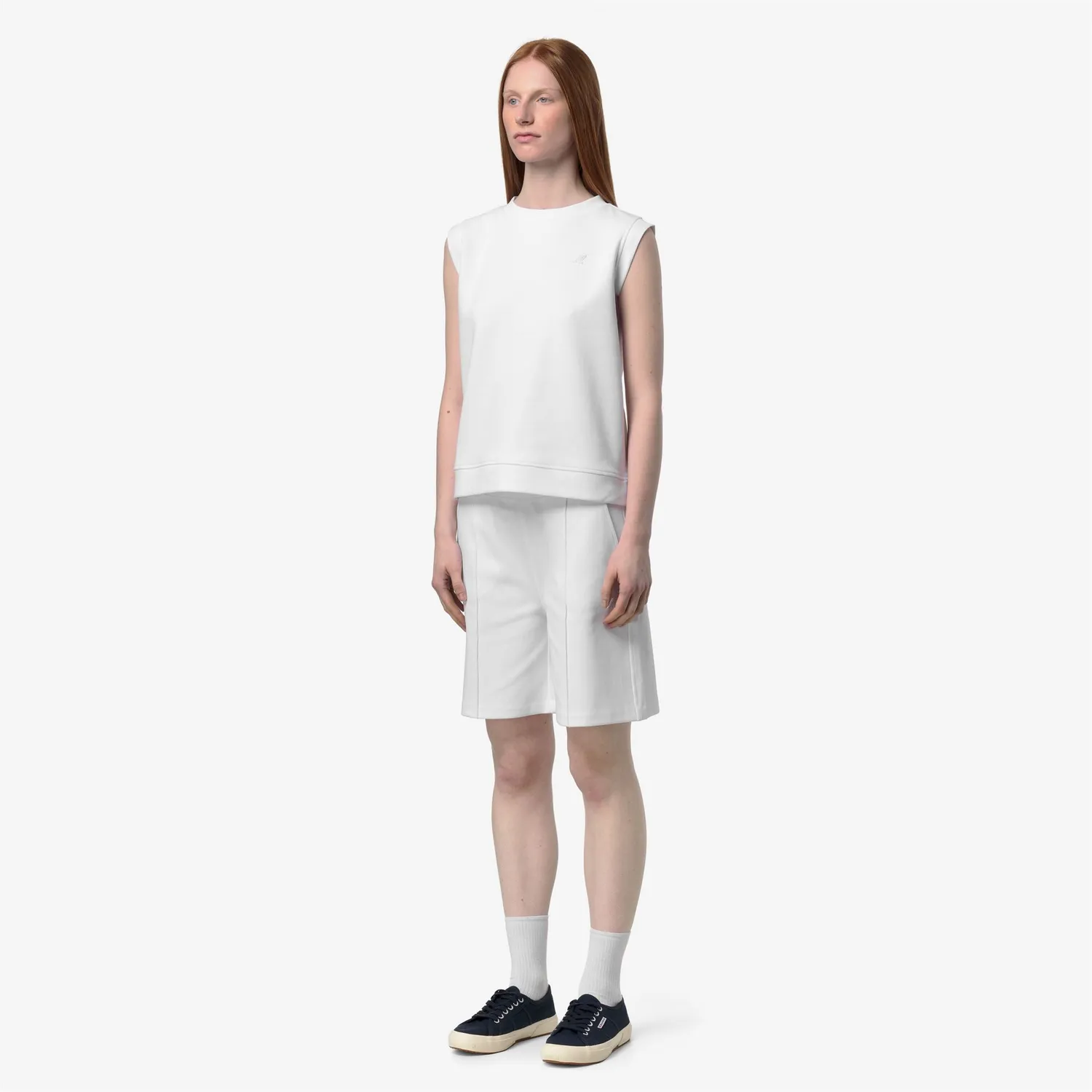 K-Way Lonjelle tricou dama alb interlock elastic