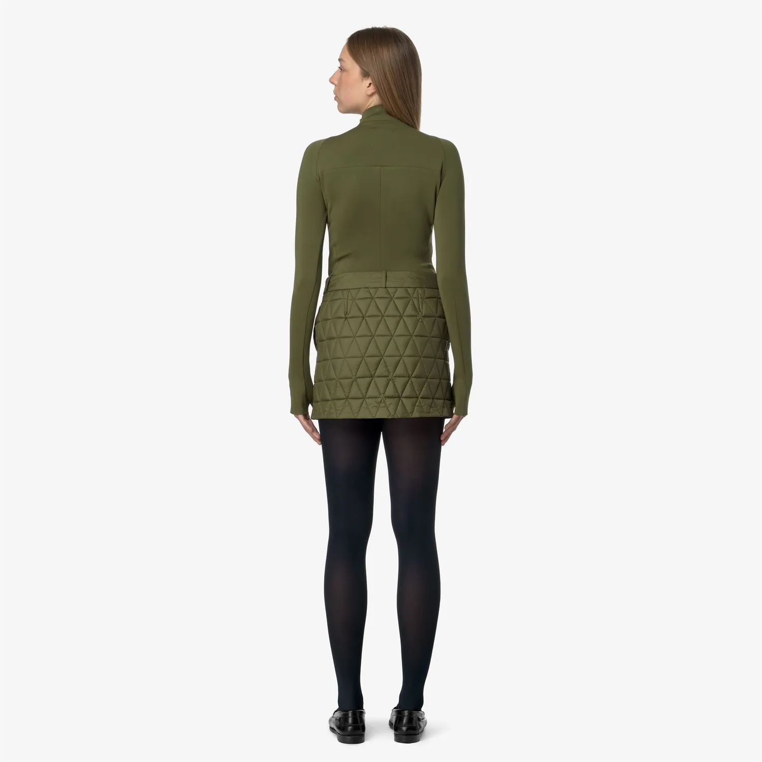 K-Way Miniki Tech Thermo Light fusta dama verde scurta