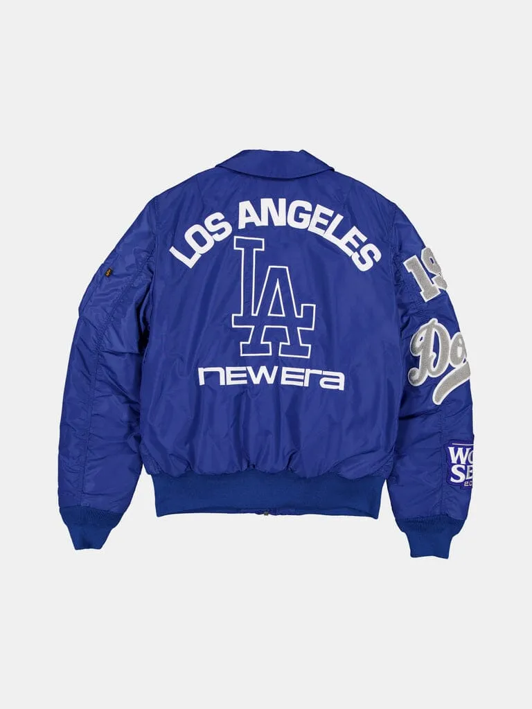 Alpha Industries MA-1 Dodgers geaca bomber albastra