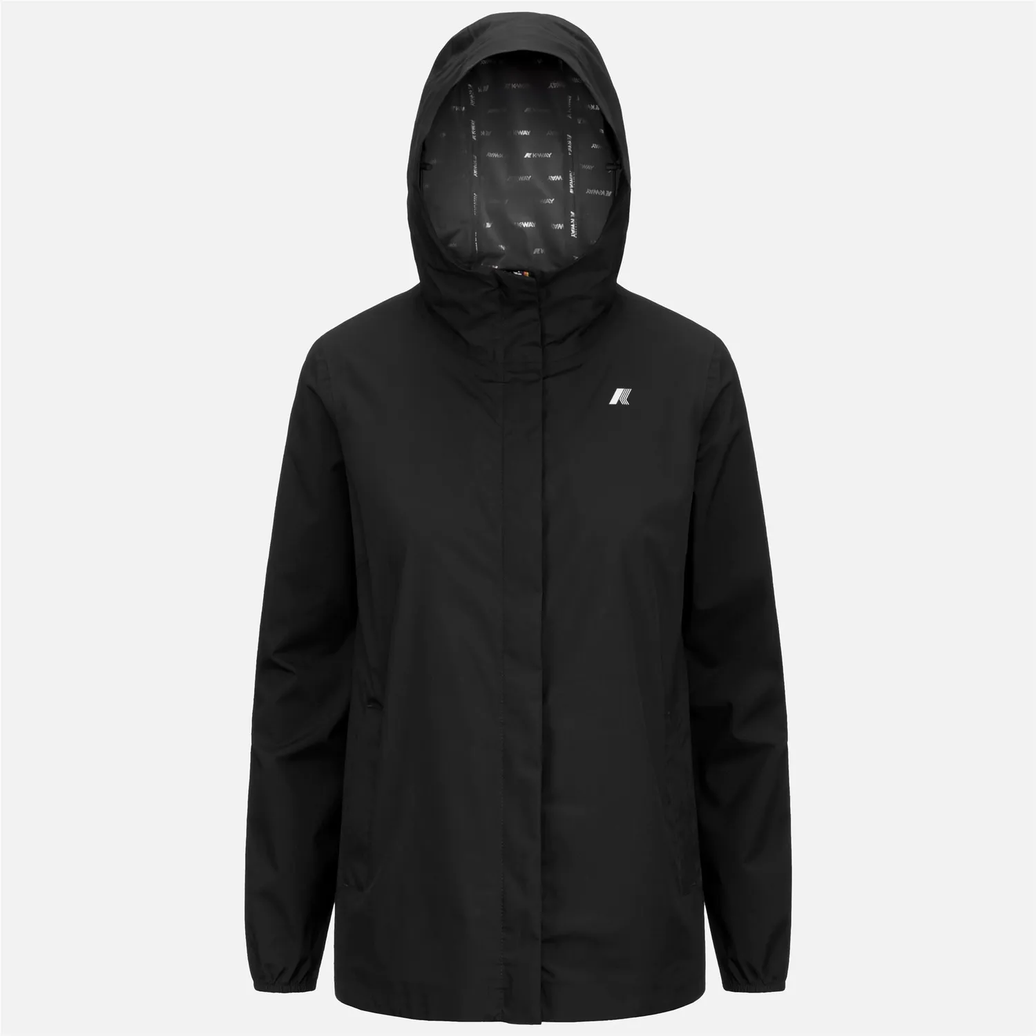 K-Way Marguerite Stretch Dot geaca dama negru lunga