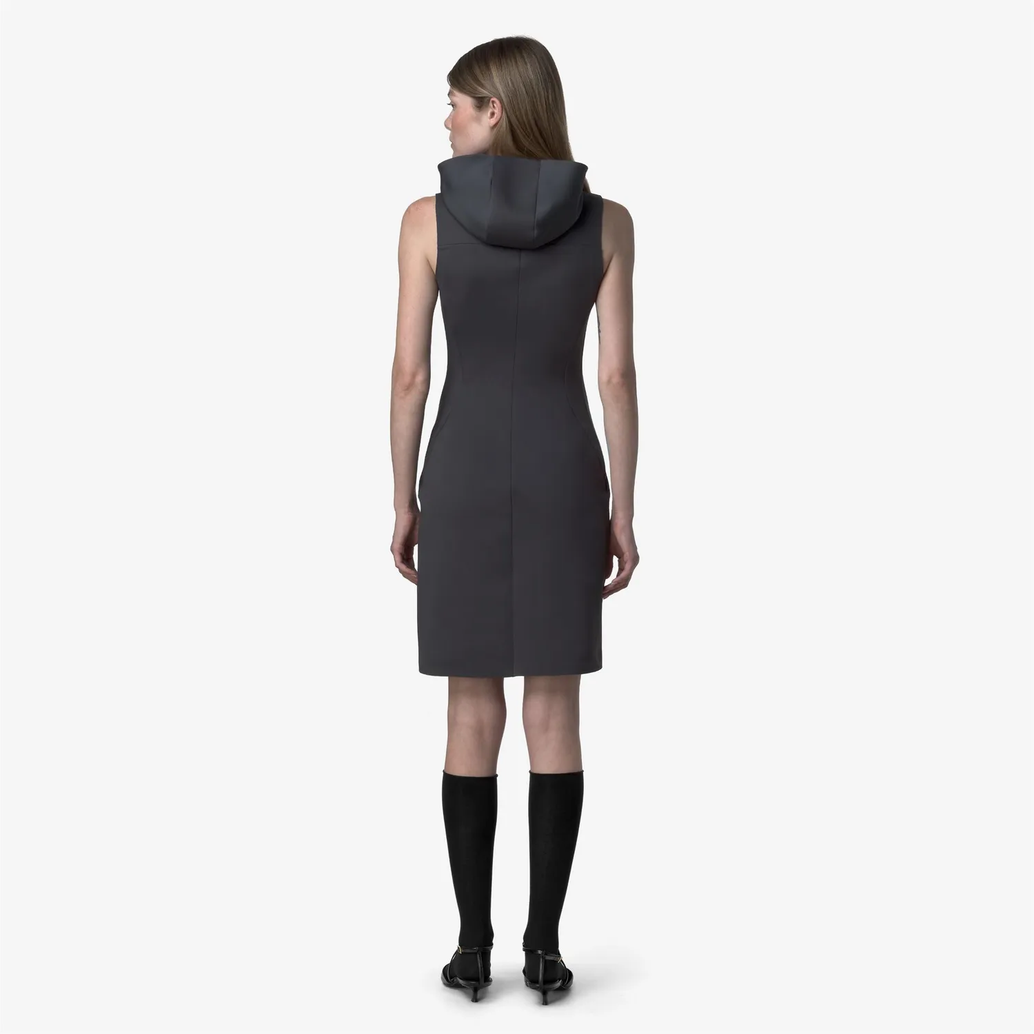 K-Way Hoodress Scuba rochie dama albastru mini
