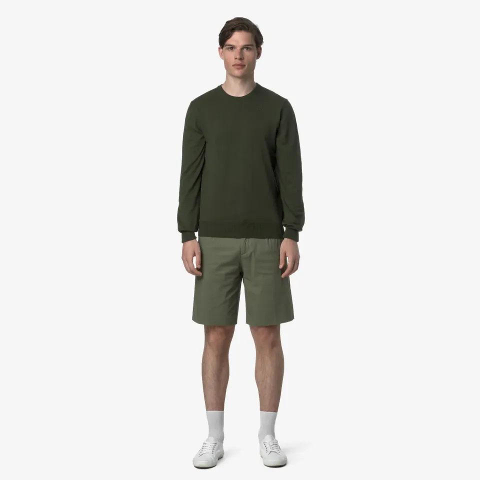 K-Way Severe Twill Tech pantaloni scurti barbati verde lichen