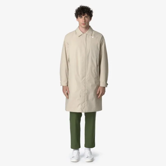 K-Way Montague Warm Ottoman palton bej gri