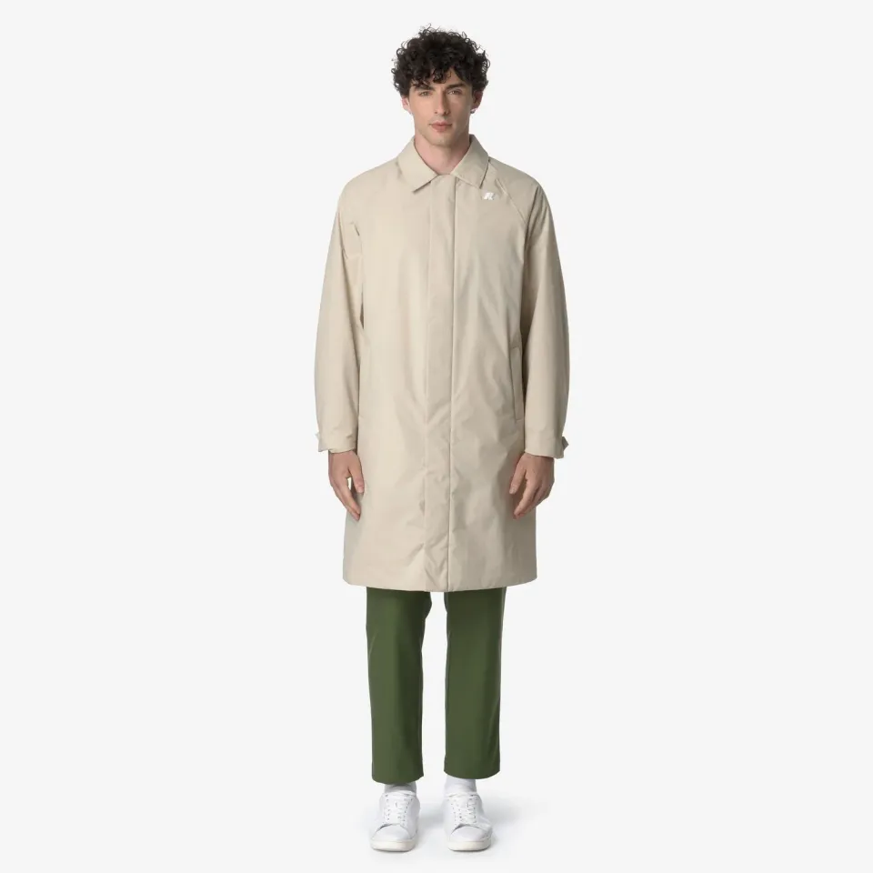 K-Way Montague Warm Ottoman palton bej gri