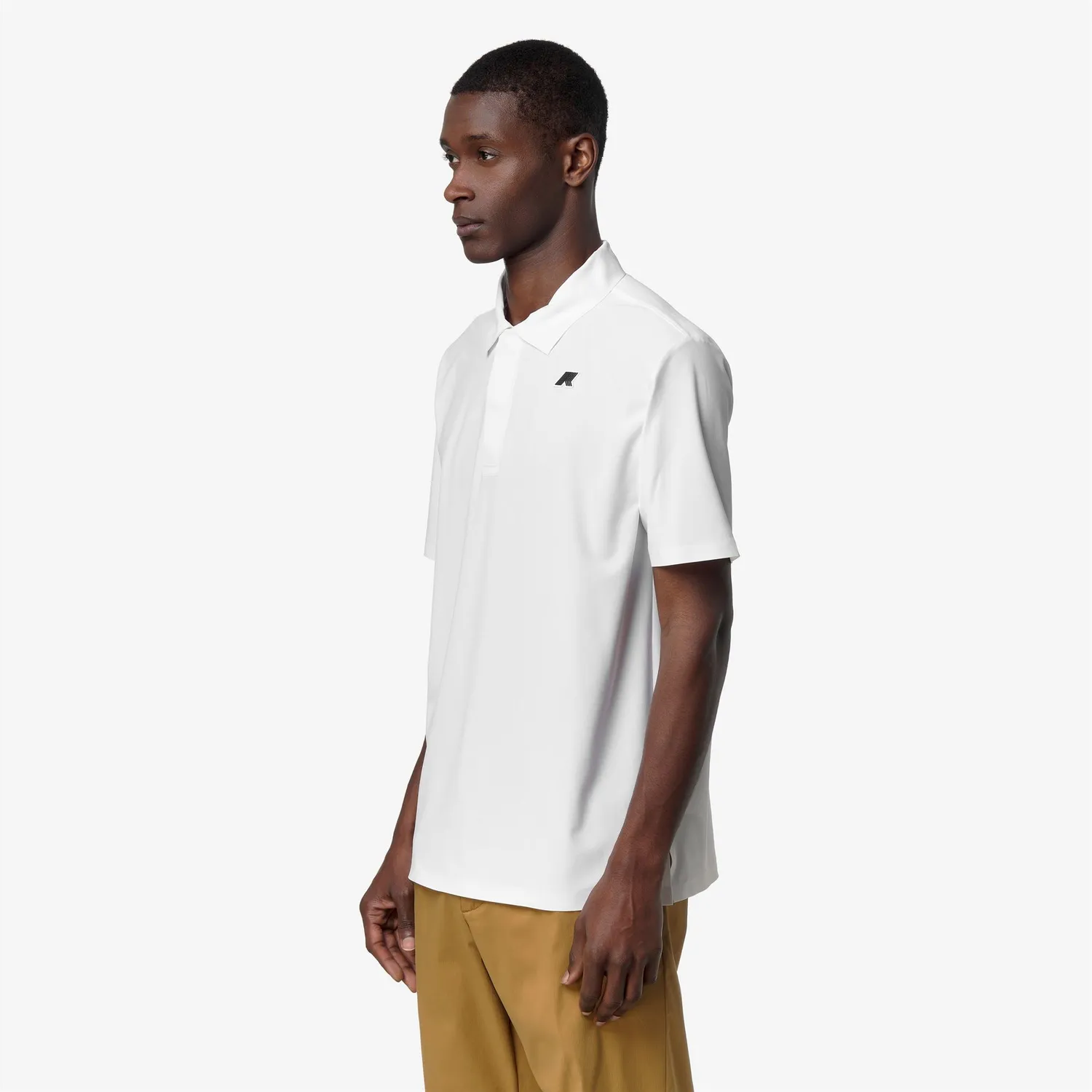 K-Way Swing K51346W tricou polo bărbați alb golf