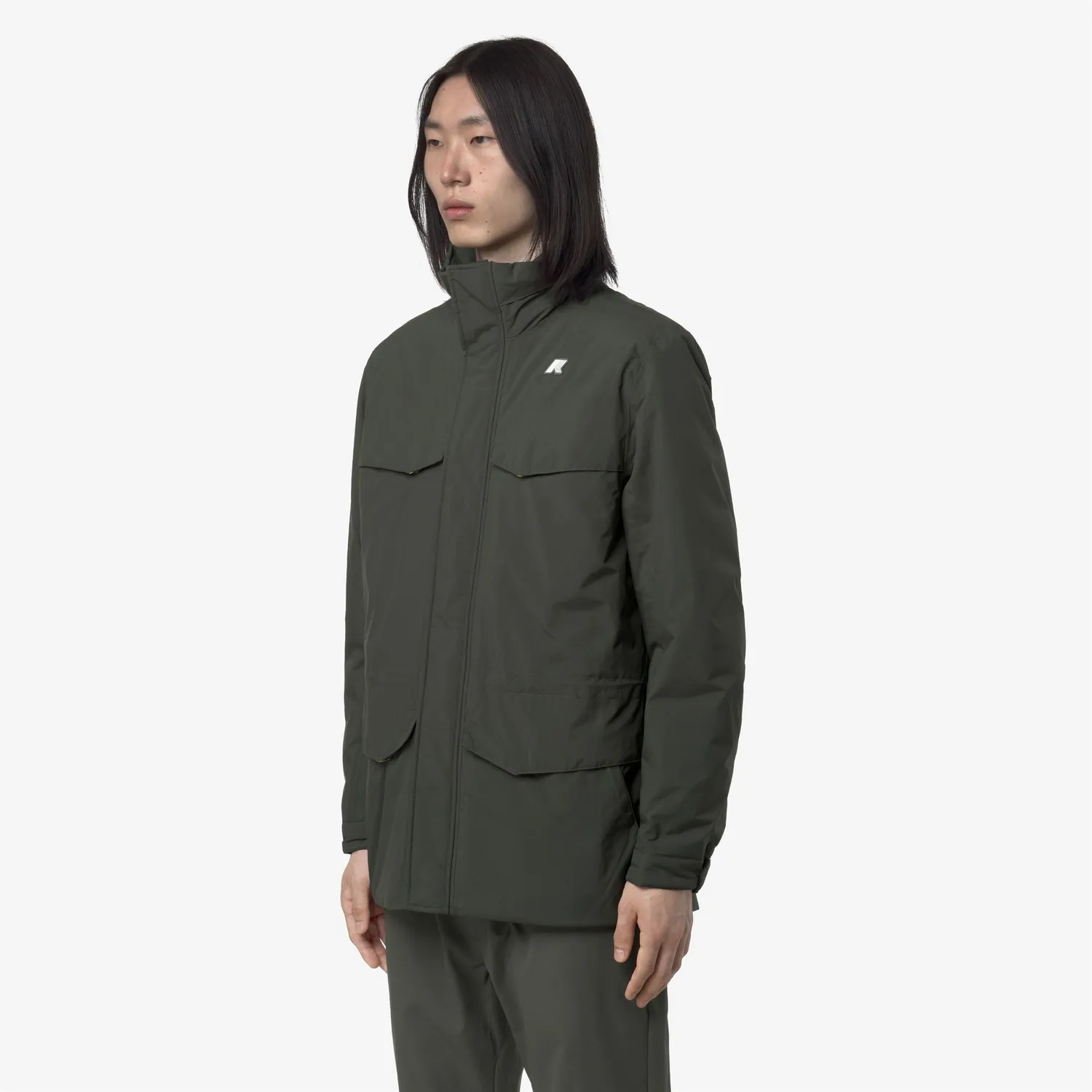 K-Way Manuel Warm Ottoman geaca barbati Green Blackish medie