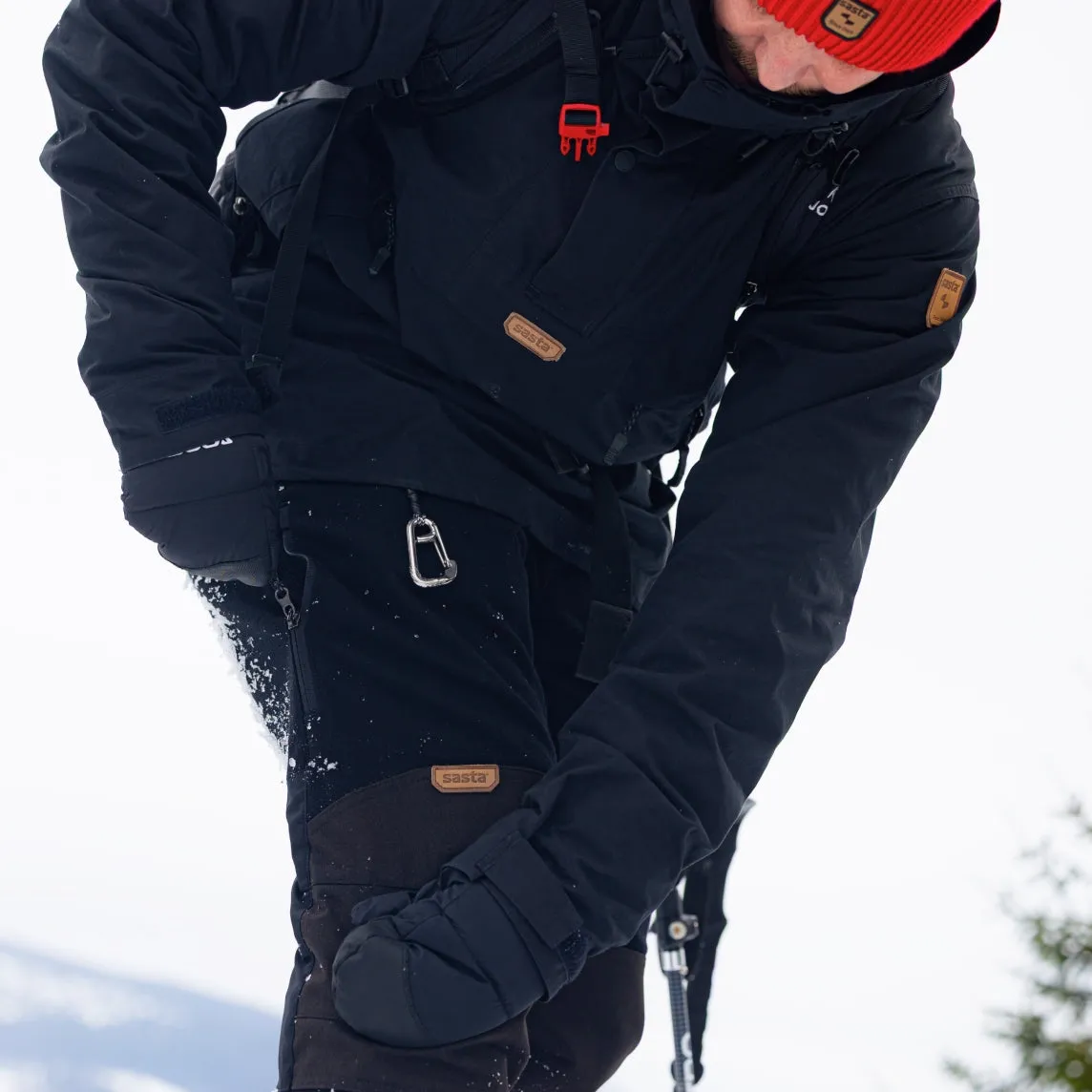 Sasta Anton Wool pantaloni Dark Forest lana reciclata