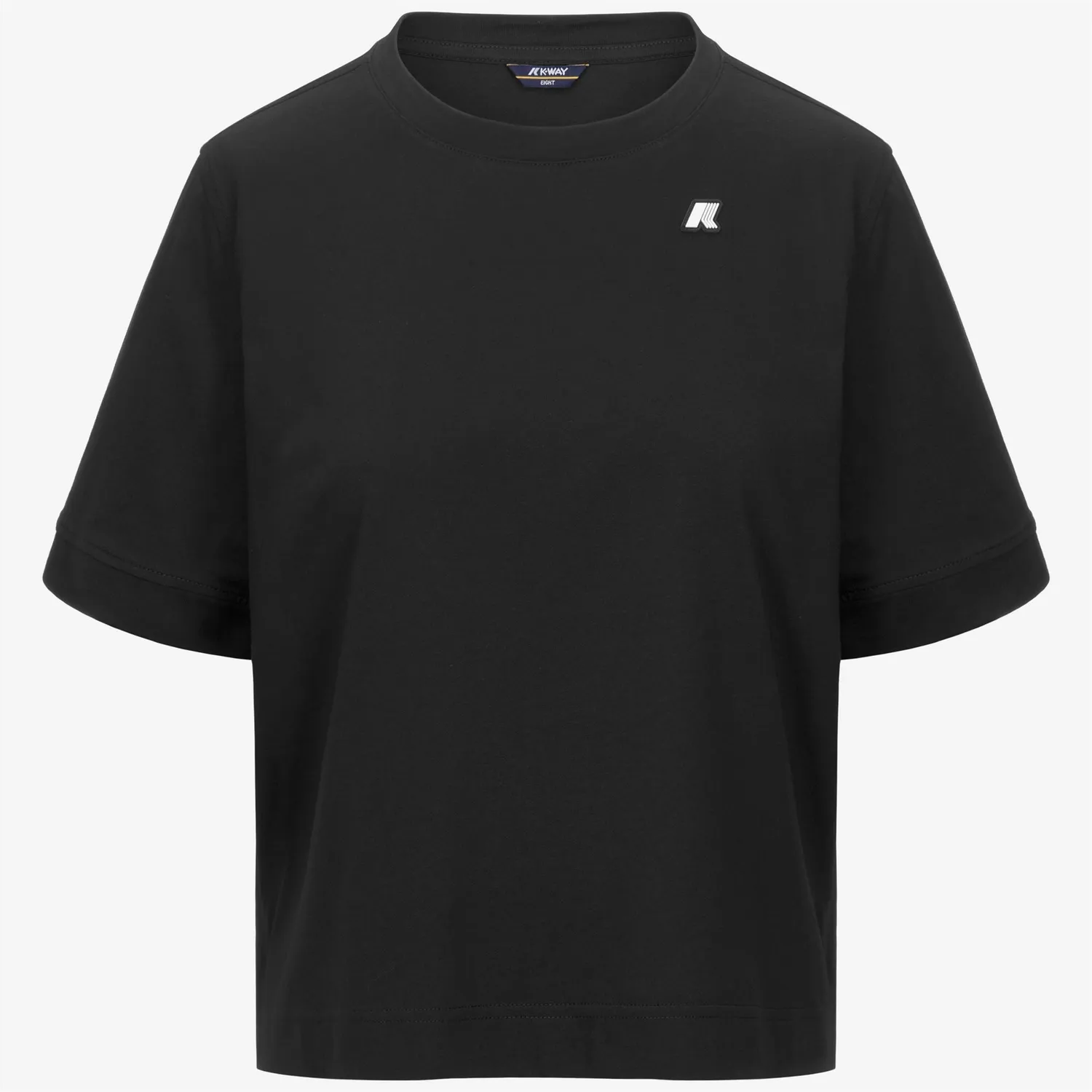 K-Way Selune Jersey tricou damă negru boxy din bumbac