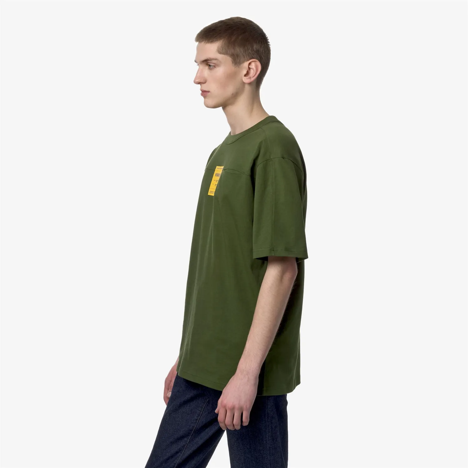 K-Way Fantome Print-Pocket tricou verde bumbac
