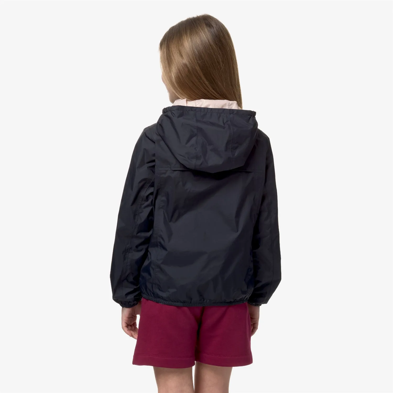 K-Way Lily Plus Double geaca fete reversibila albastru-roz