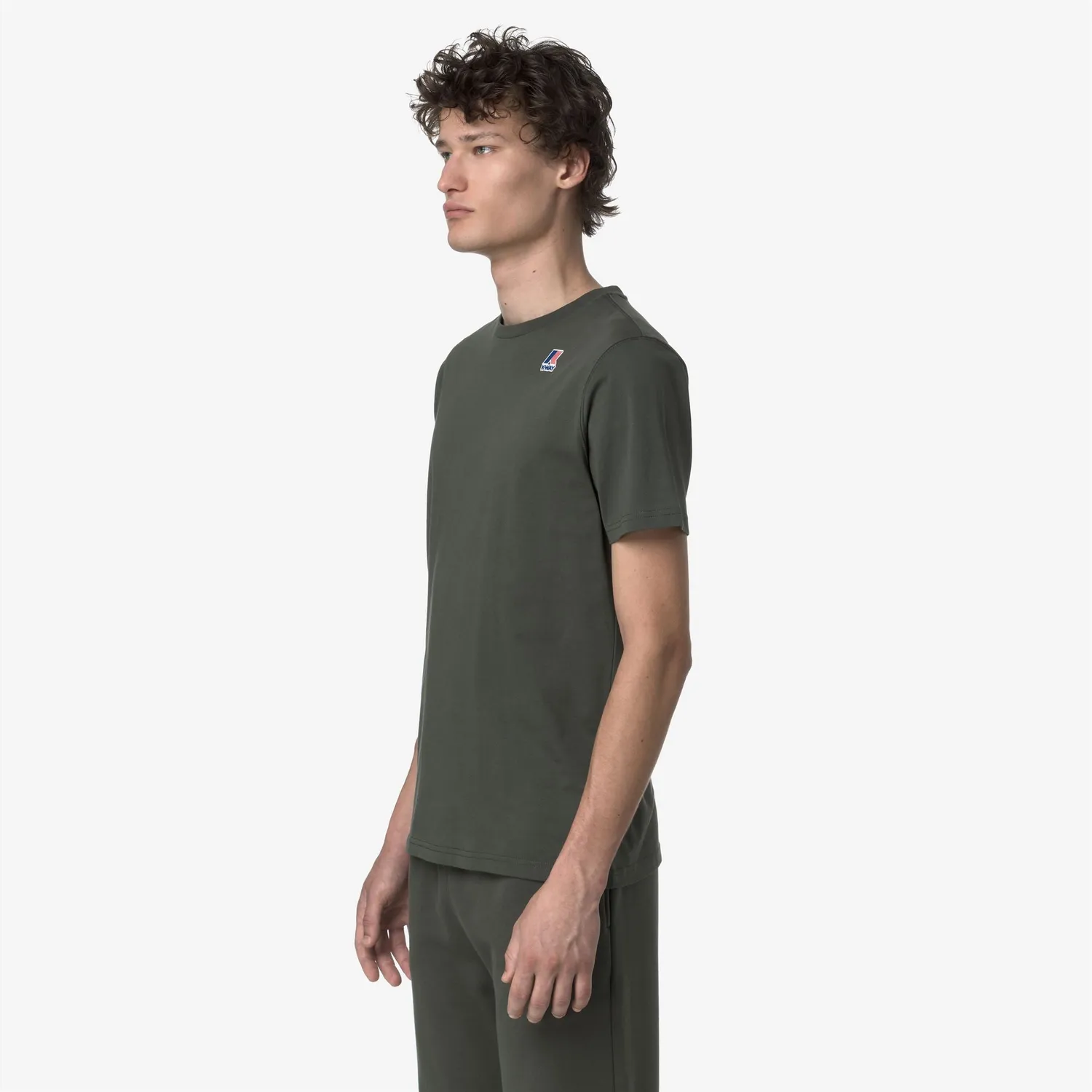 K-Way Leonide tricou unisex verde Blackish bumbac